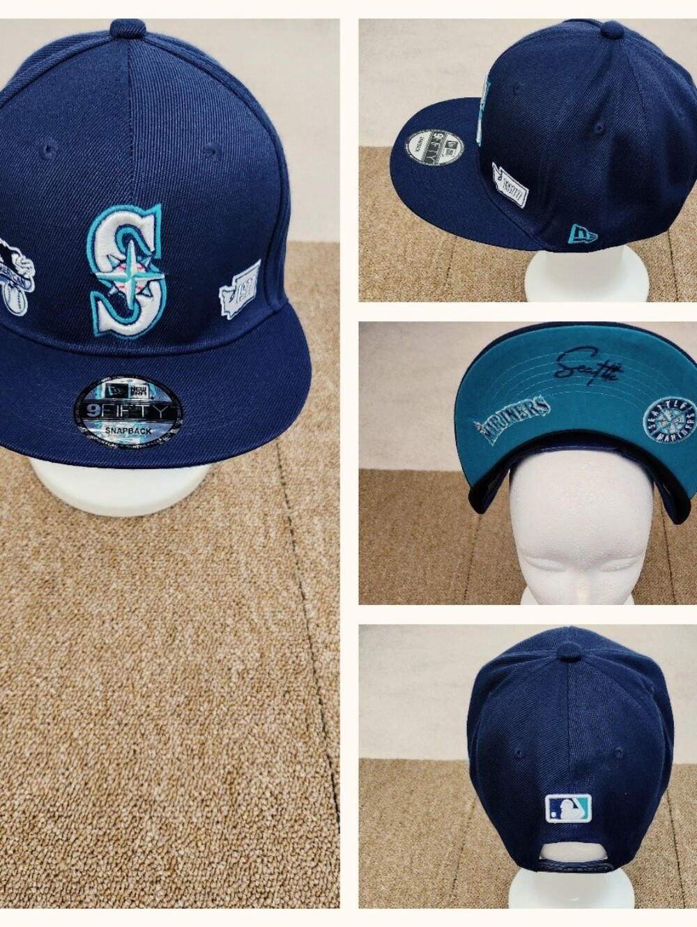 SEATTLE MARINERS MLB BASEBALL SNAPBACK HAT.
